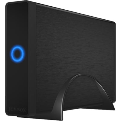 ICY BOX IB-377U3 HDD Gehaeuse USB3.0 fuer 8,9cm 3.5Zoll SATA HDDs SATA 6Gb UASP Aluminium schwarz