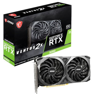 MSI GeForce RTX 3060 VENTUS 2X 12G OC 12GB GDDR6 PCIe 4.0 2xHDMI 2.1 3xDP 1.4