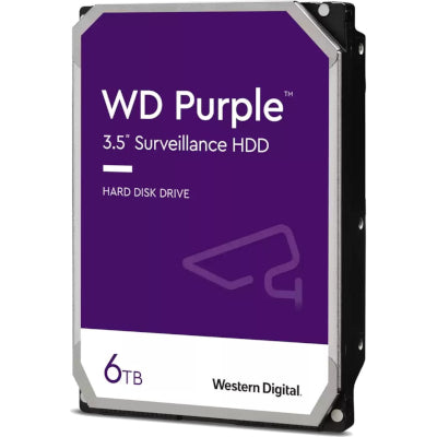 WD HD3.5" SATA3 6TB WD64PURZ / Sorveglianza (Di)