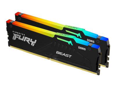 KINGSTON 32GB 6000MT/s DDR5 CL30 DIMM Kit of 2 FURY Beast RGB EXPO