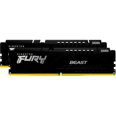 KINGSTON 32GB 6000MT/s DDR5 CL30 DIMM Kit van 2 FURY Beast Zwart EXPO
