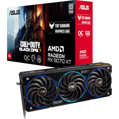 ASUS Radeon RX 9070 XT TUF GAMING OC COD Black Ops 7 Edition, Graphics Card (black, RDNA4, GDDR6, 3x DisplayPort, 1x HDMI 2.1)