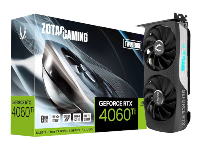 ZOTAC GAMING GeForce RTX 4060Ti TwinEdge 8GB GDDR6X Grafische kaart 3xDP/HDMI