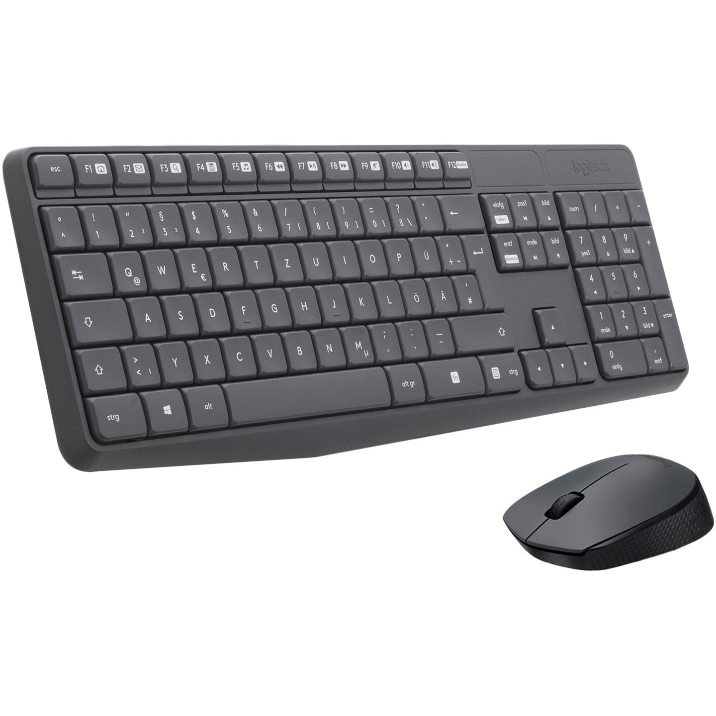Logitech Desktop MK235 Wireless [DE] dark grey